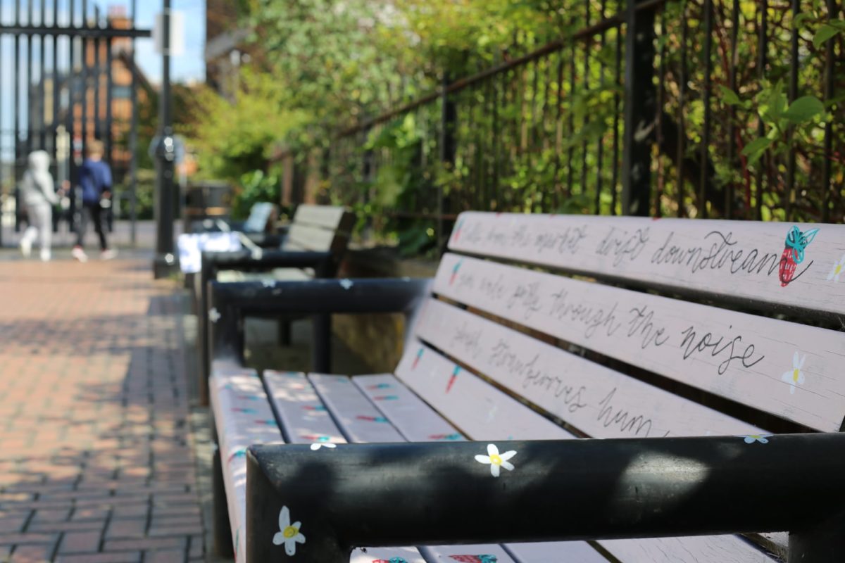 Streets Alive Laura Fisher bench Triumph Gates