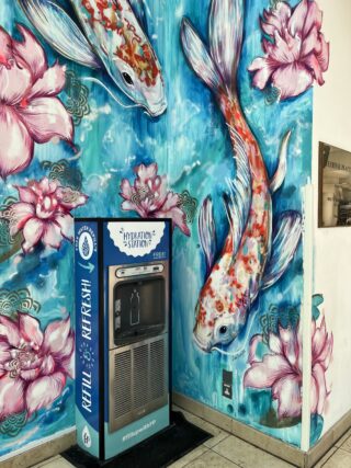 Water refill station at Festival Place
