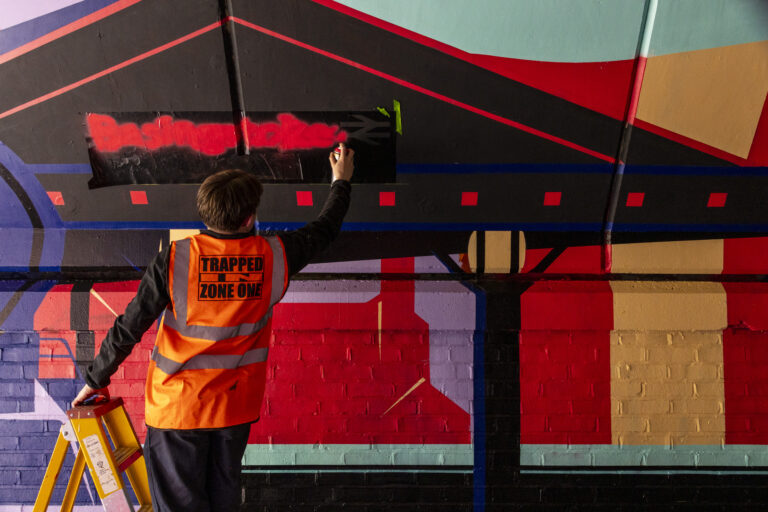 Trapped in Zone One, Graffiti Lab at Basingstoke Festival