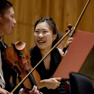 Philharmonia Soong Choo & Eunsley Park, 1st violinis_300519_6892_credit Camilla Greenwell (1)